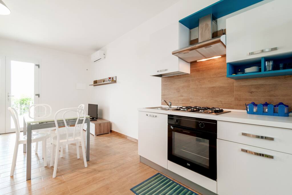 The Living room & the Kitchen