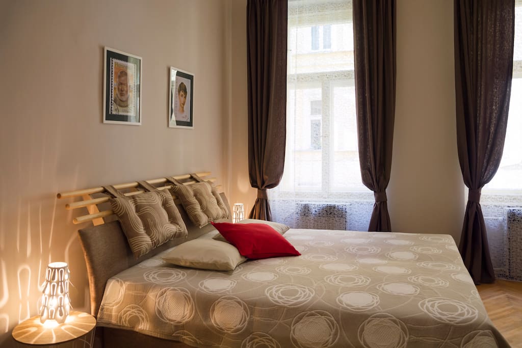 2 Bedroom: with king-size bed for two person and foldout sofa for two person.