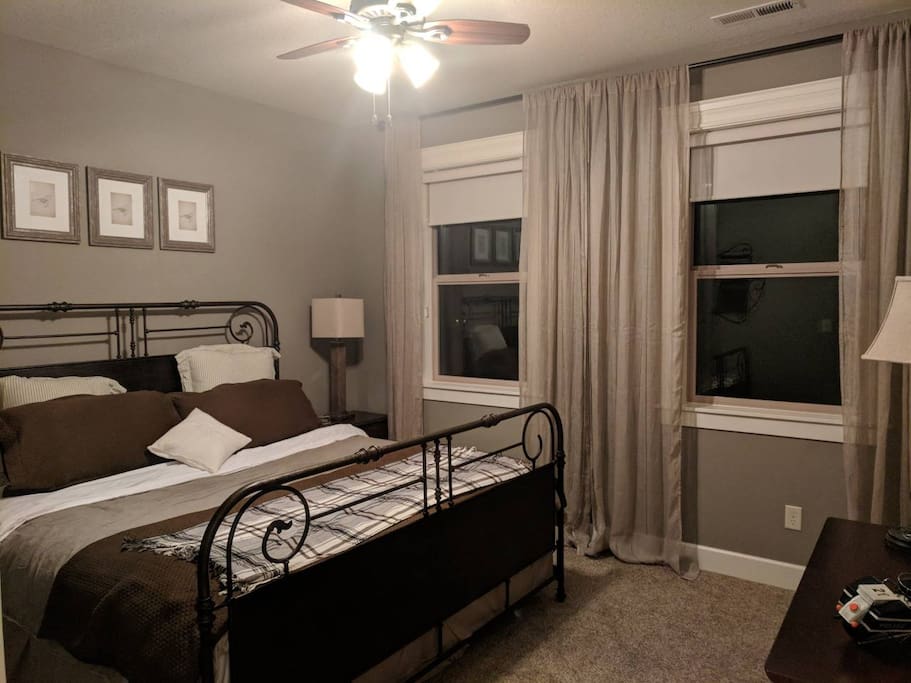 This is the bedroom. It is upstairs.