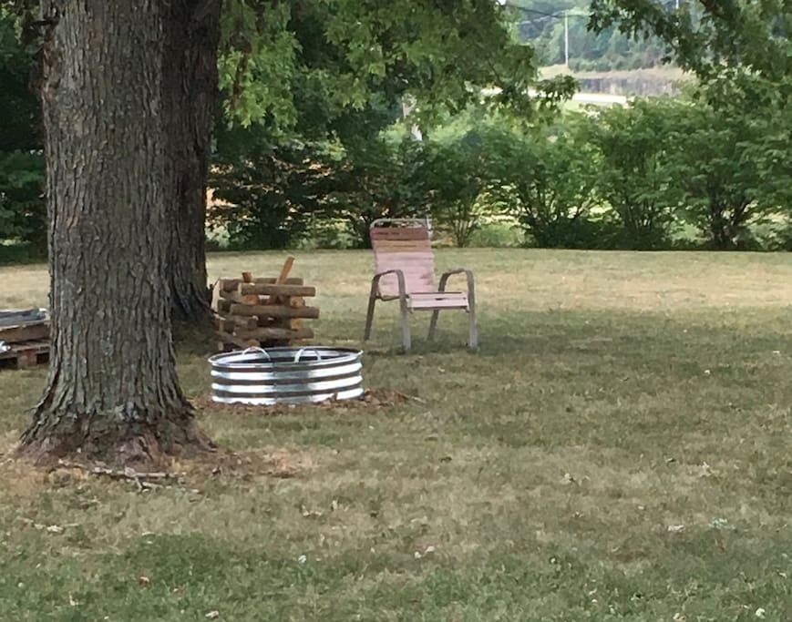 Make a campfire. On site maple trees provide an abundance of fallen sticks to burn.
