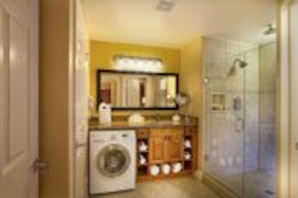 Enjoy the convenience of your own in-room washer and dryer.