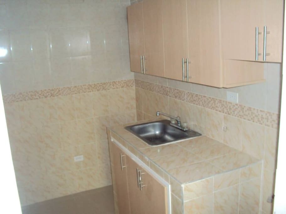 Cocina cómoda con zona de labores