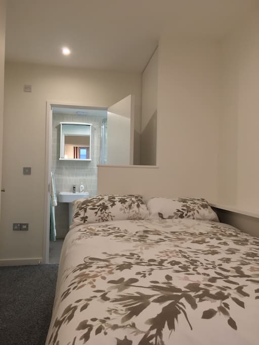 Comfortable bed, clean room with private bathroom (shower and toilet)