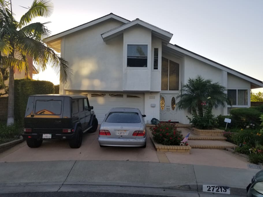 front of the house. street parking available