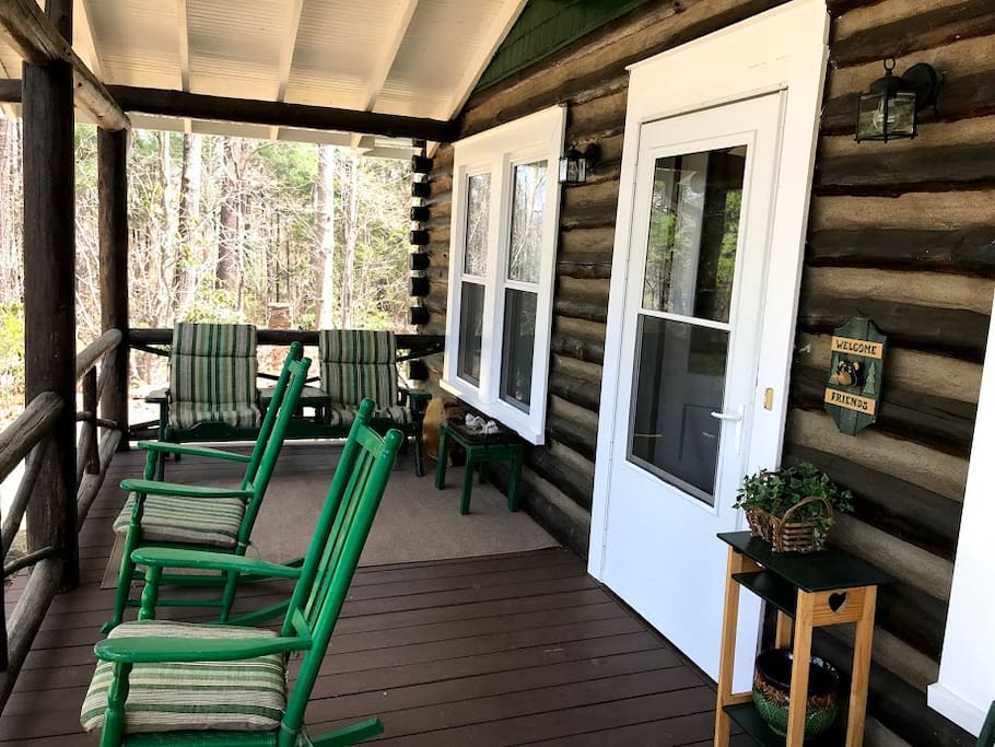Open-air front porch
