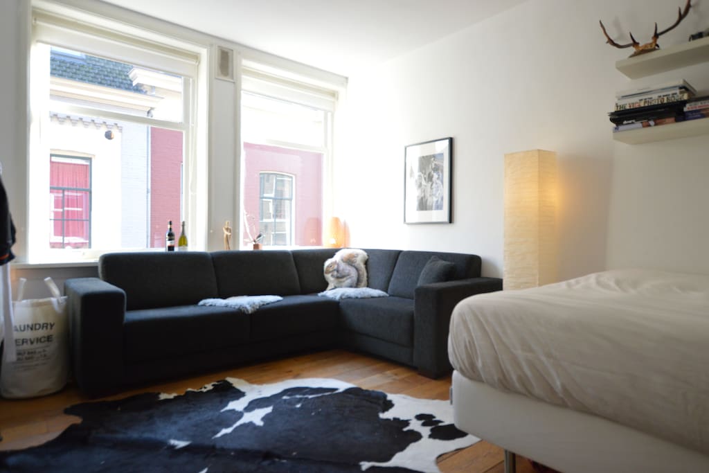 Master bedroom with cosy living space