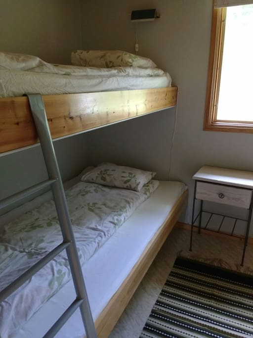 bedroom with two single beds (bunk)