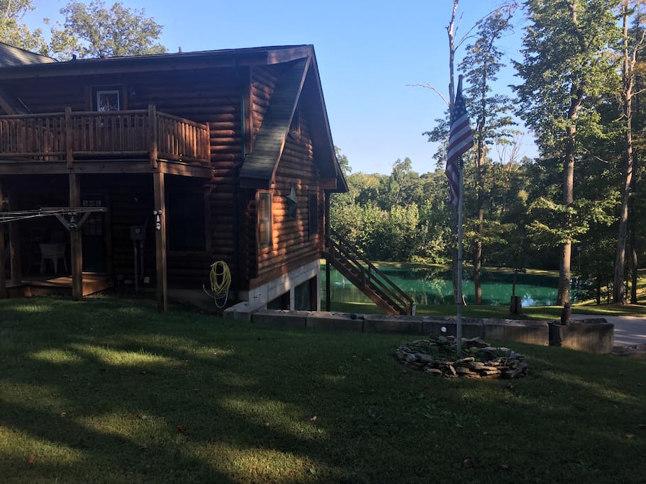 Secluded lodge with private fishing pond Chalets for Secluded lodge with private fishing pond Chalets for