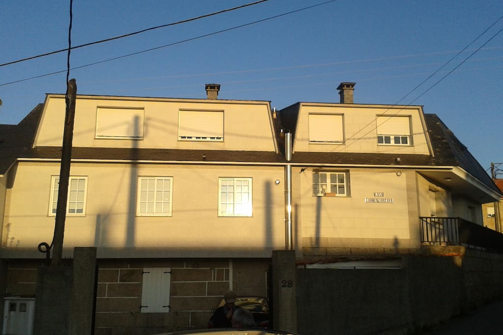 Fachada de la casa.