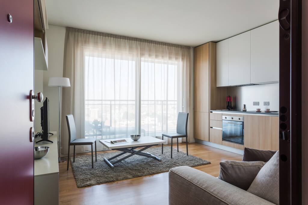 The Living room & The Kitchen