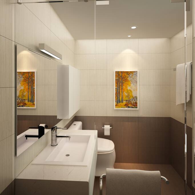 Another angle of second toilet.