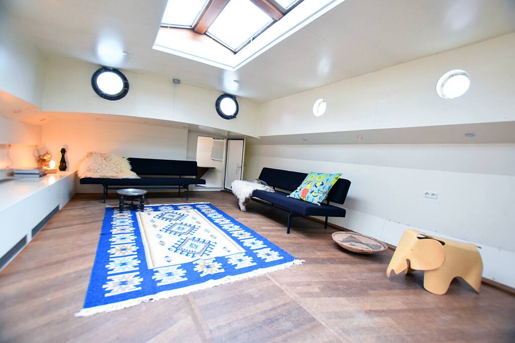 The living room is very bright