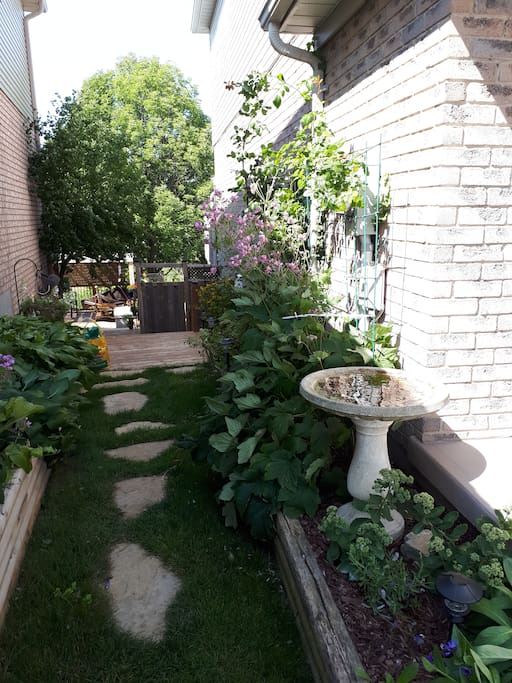 Side yard Entrance
