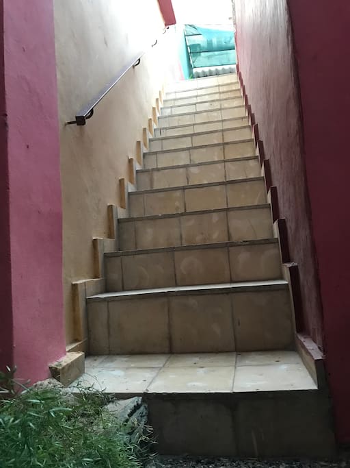 Stairs to Roofterrace.