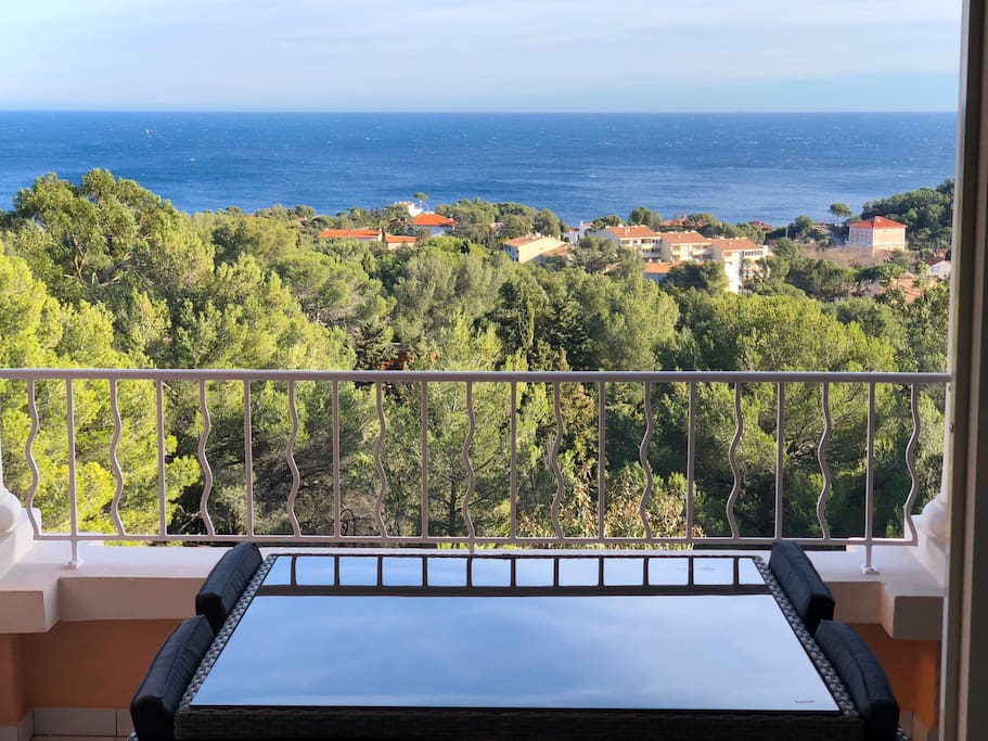vue mer depuis terrasse