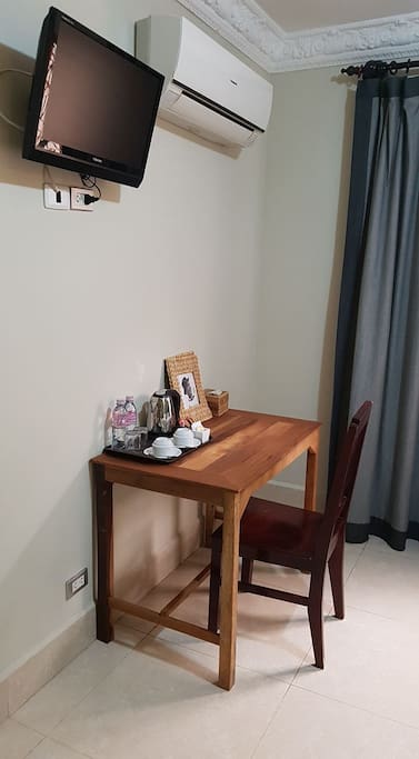 Natural wooden work desk