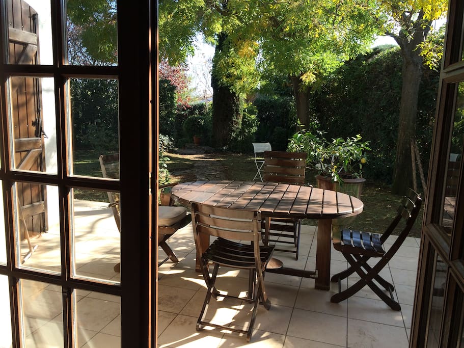 Terrasse depuis le salon
