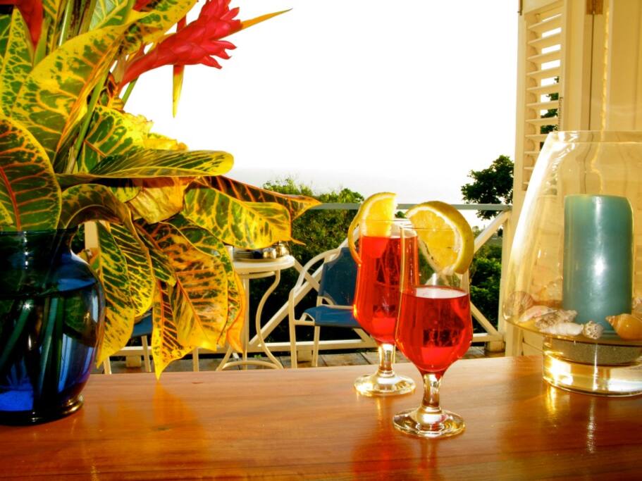 Deluxe Room Cocktails served in the Room