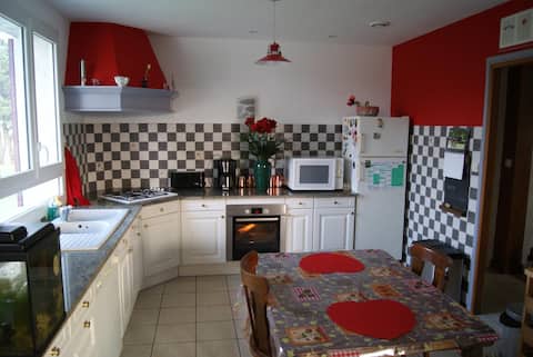 Bucolic atmosphere of a room in the countryside