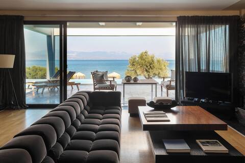A unique beachfront villa