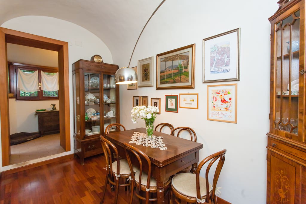 The dining room