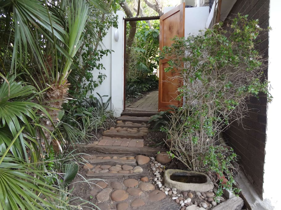 Separate entrance off driveway