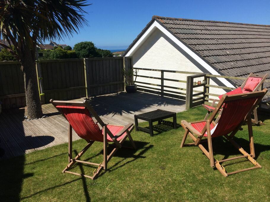 Sea views and BBQ's in the back garden