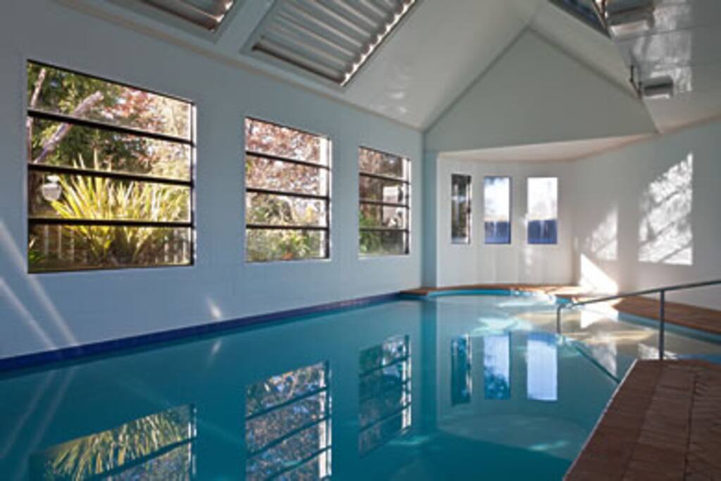 Heated swimming pool