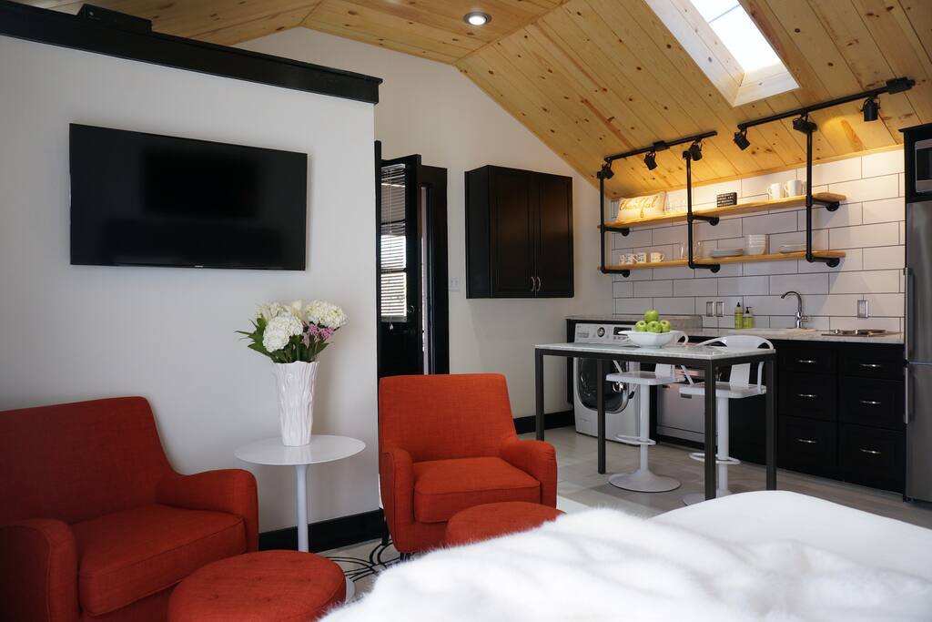 Skylight and wood warms your soul ...