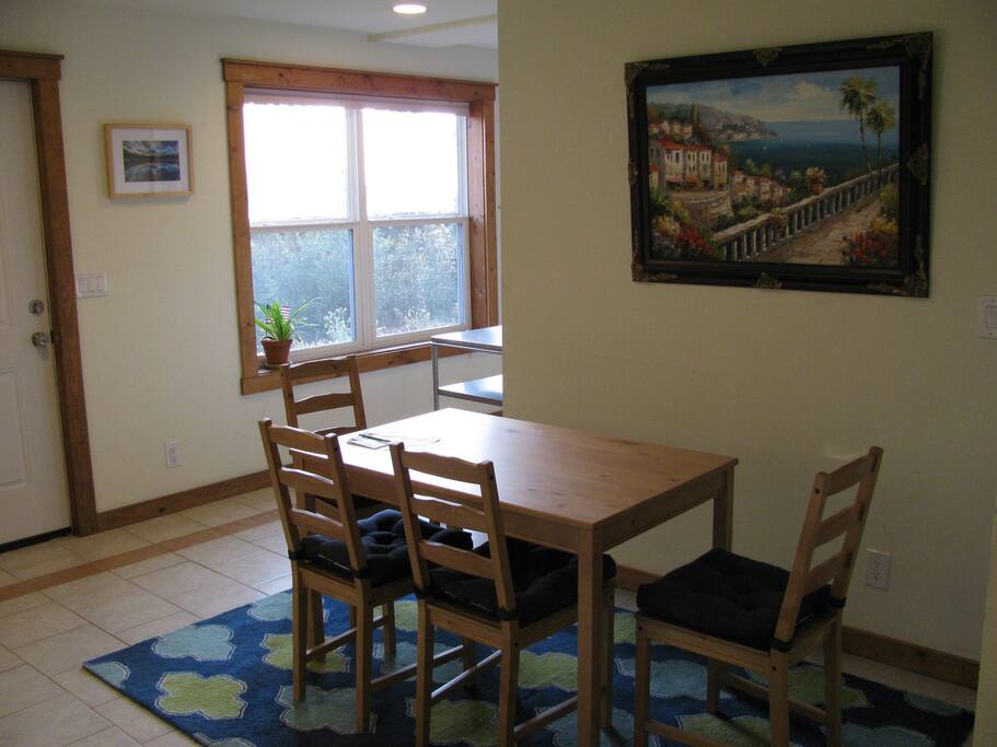 View from the dining area.