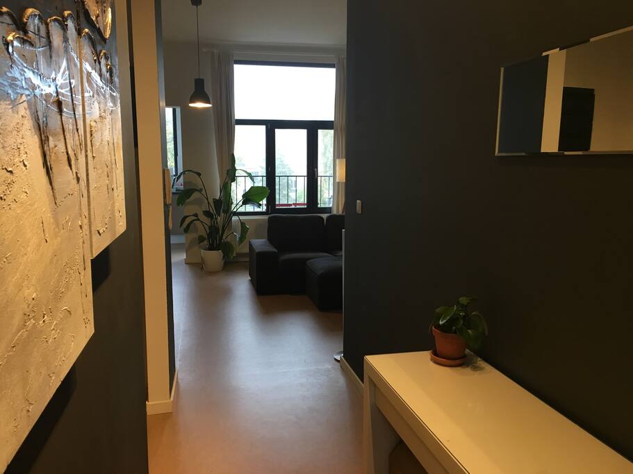 Hallway with seperate toilet
