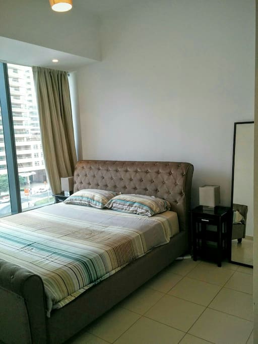 King size bed with orthopetic matress