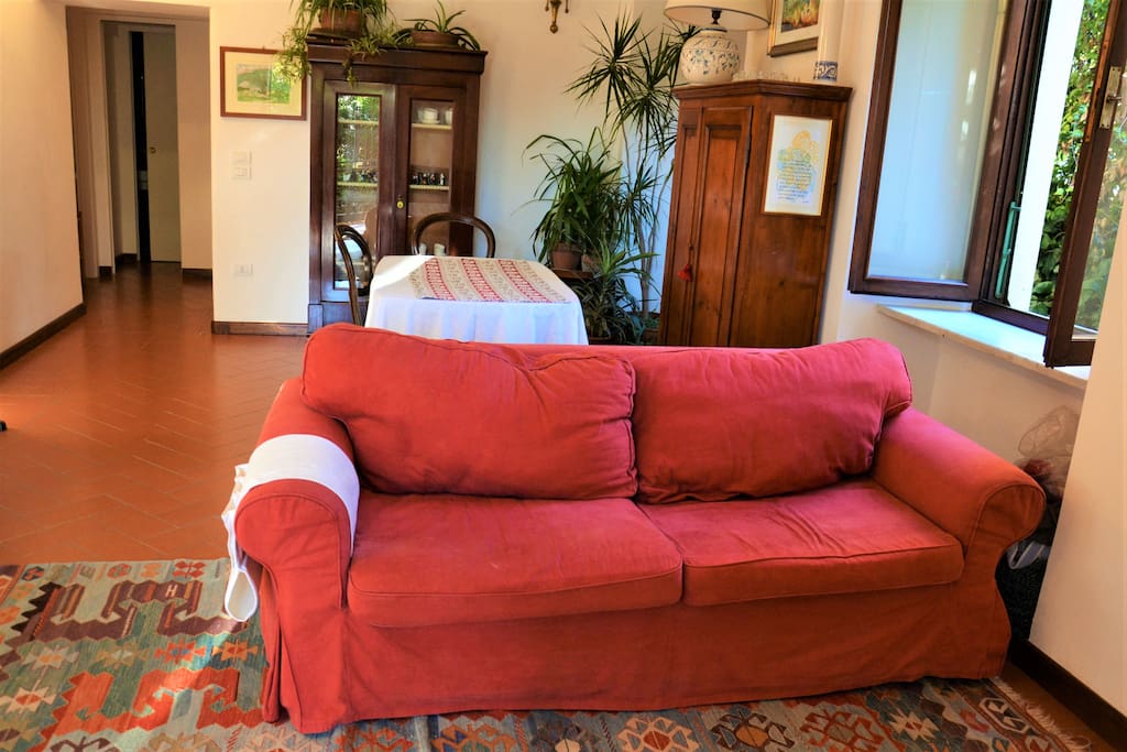 Divano letto nella sala
