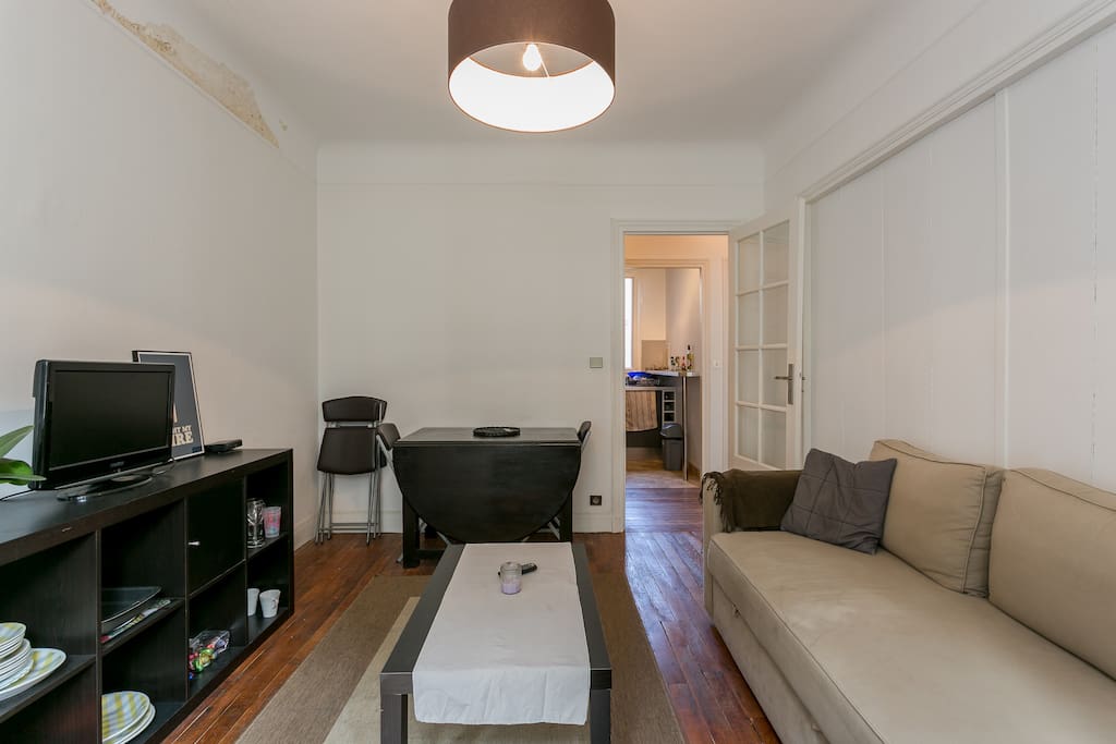 The sofa can be turned into a doublebed