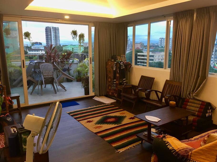 Lounge room and terrace