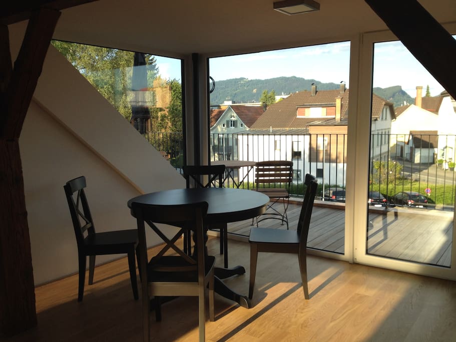 Essbereich Ausblick Terasse