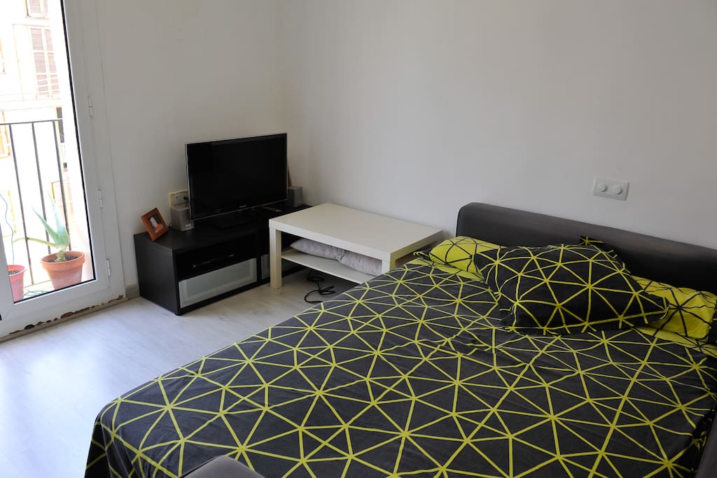 Double bedroom with Big sofa-bed 150x200cm
