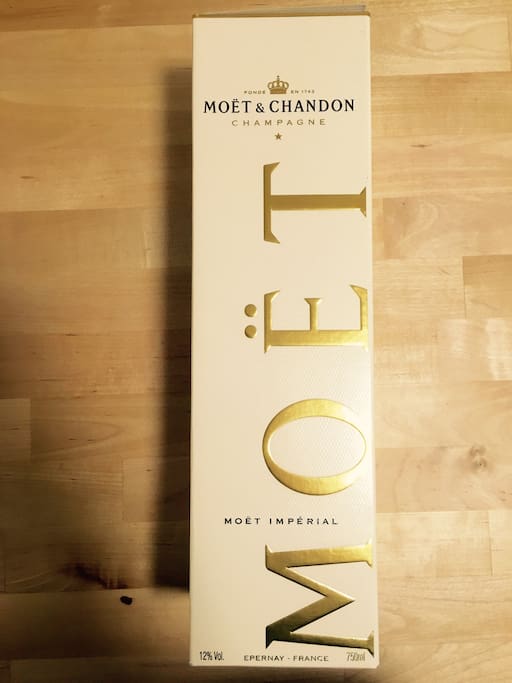 Enjoy a glass of bubbles when you arrive.