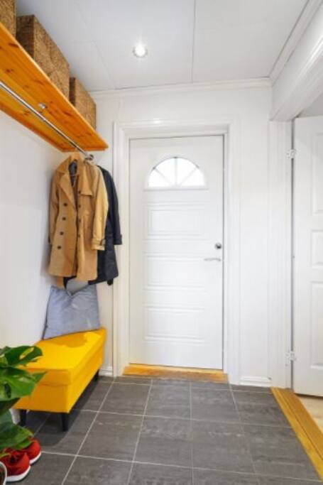Private entry with heated floors