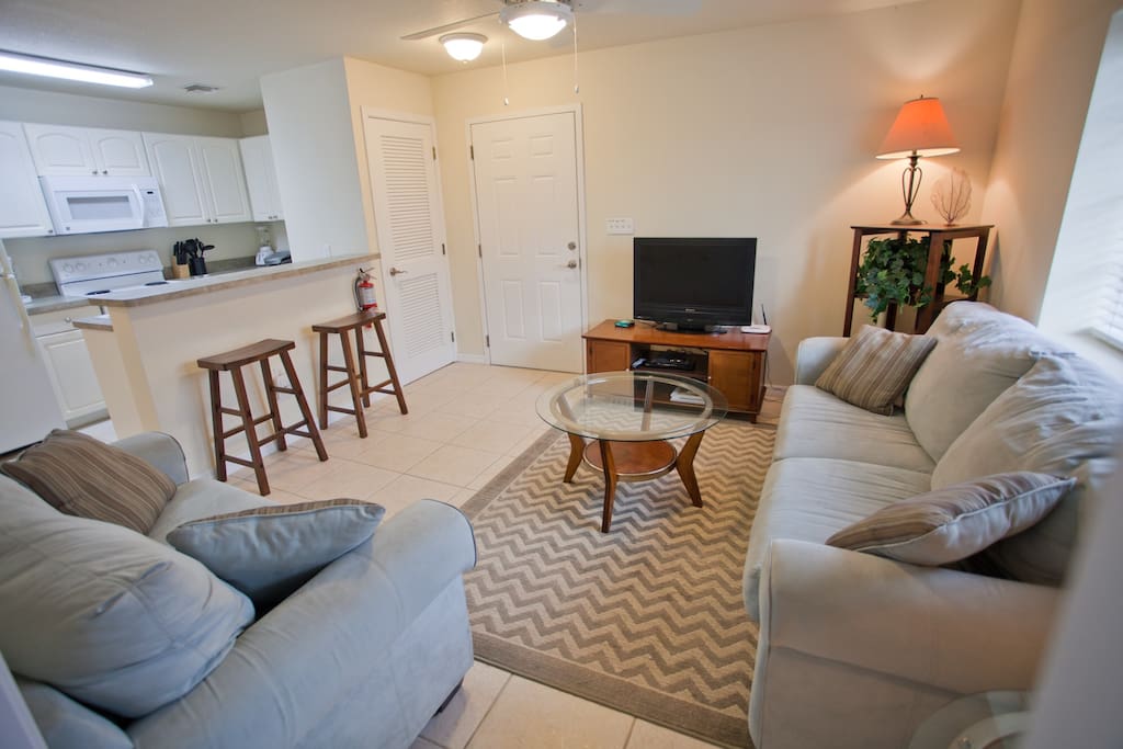 Living Room- view from master bedroom.