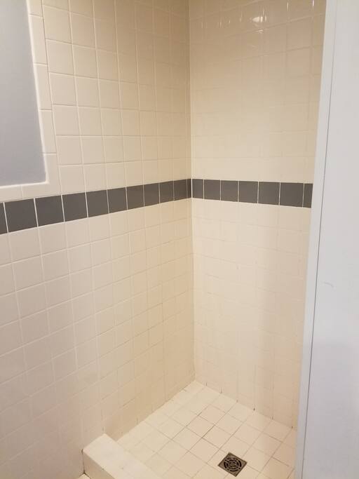 Tiled shower