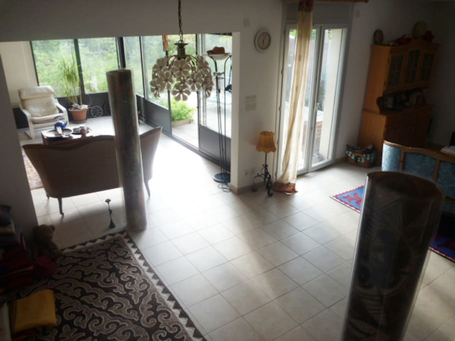 Living room and veranda