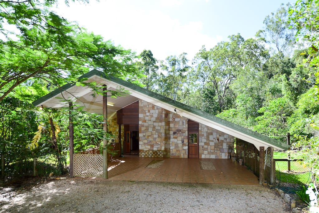 The Lodge entrance.