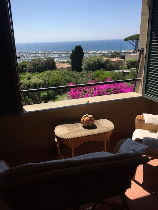 veranda sul porto