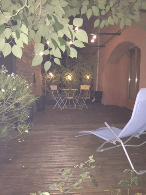La terrasse privée