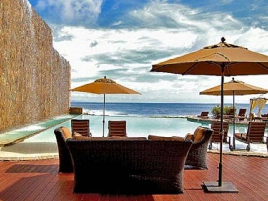 Relaxing chairs when you want to head out to the pool.
