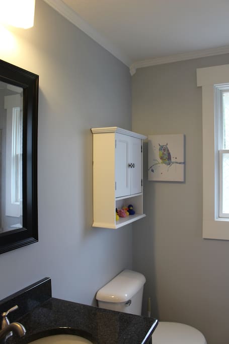 private full bathroom on second floor
