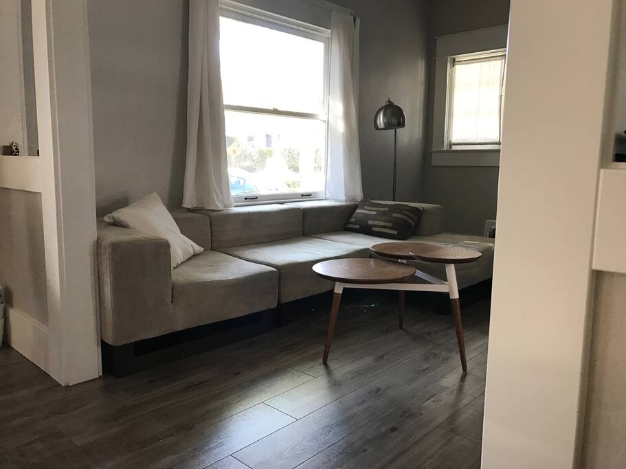 Living room seating with plenty of space to hang out.