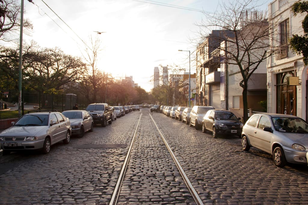 A view of the street in which the apartment is located!