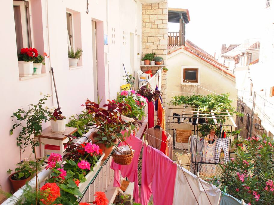 Balcony and a view on the neighbourhood